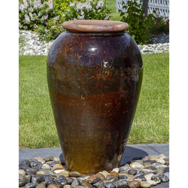 Tuscany FNT3921 Ceramic Triple Vase Complete Fountain Kit Vase Fountain Blue Thumb